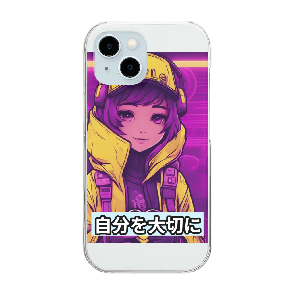 evahmonの光の戦士シリーズ・ひかりちゃん Clear Smartphone Case