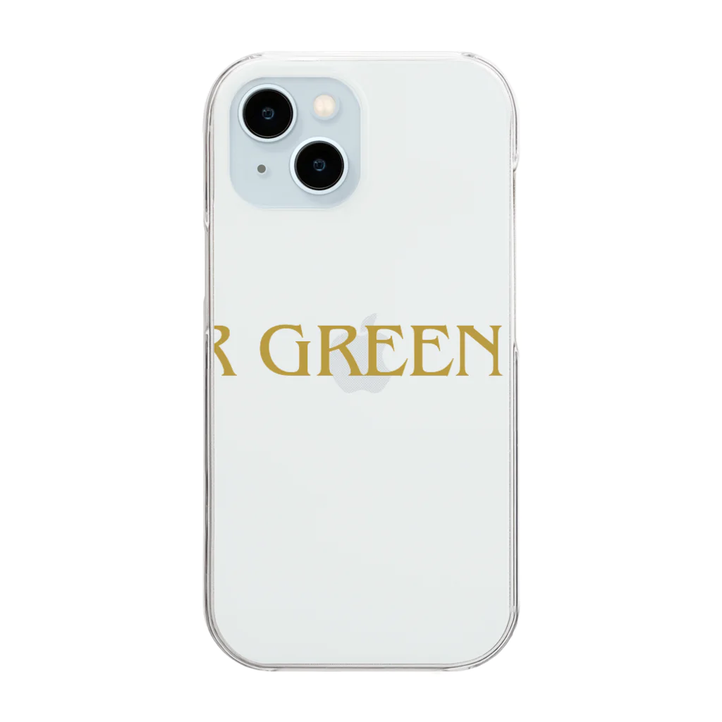 SUPER GREEN CLUBの【公式】スーパーグリーンクラブ Clear Smartphone Case