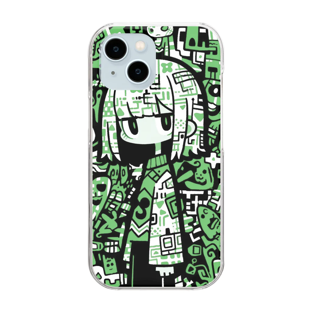 SentakuのGocha! #02 green Clear Smartphone Case