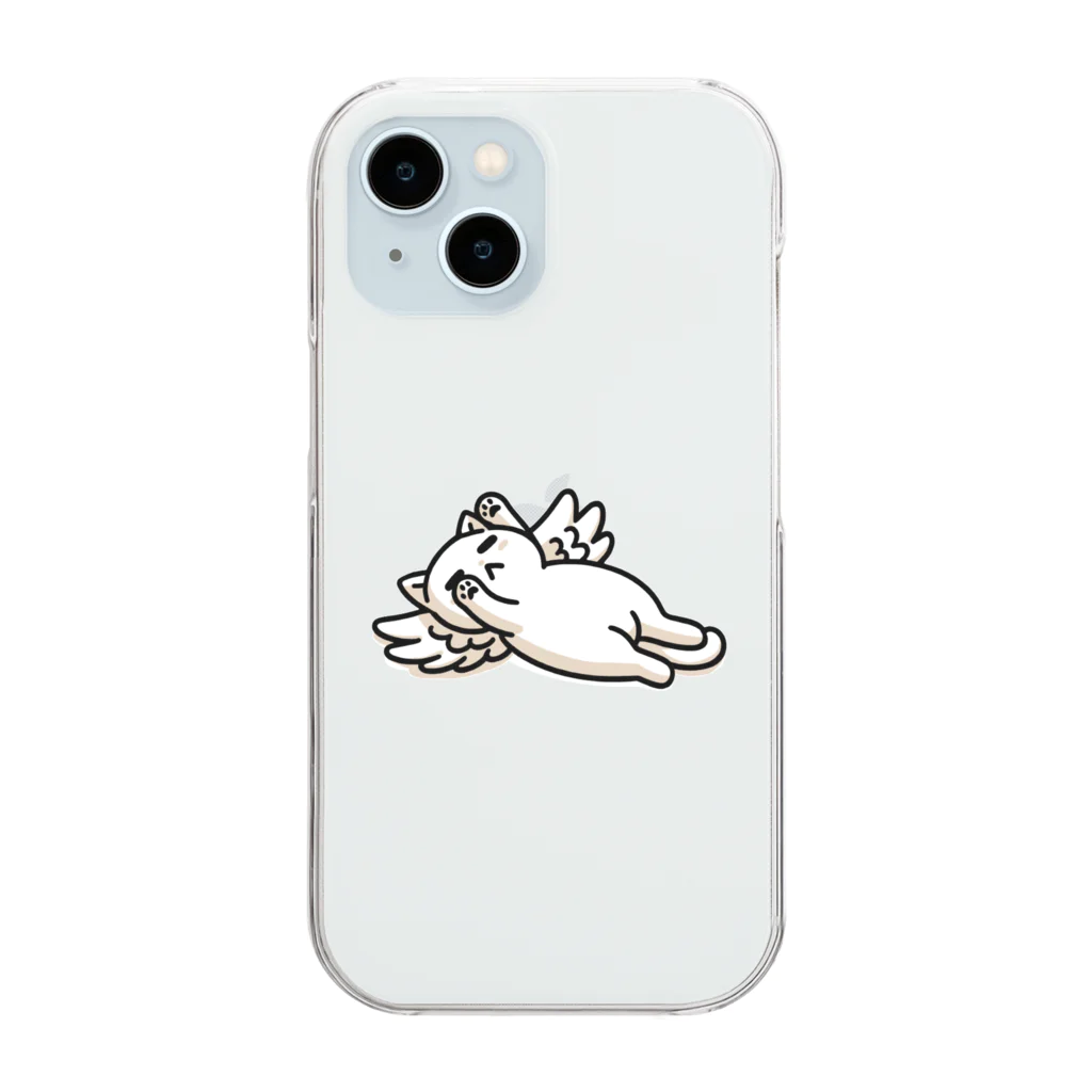 Mystery Cat Worldの何もしたくないのんびりねこ Clear Smartphone Case