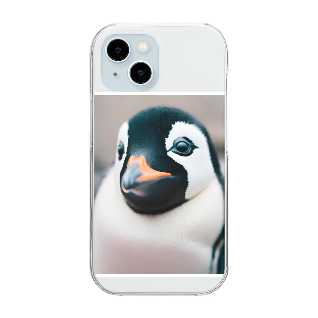 kiyoshi☪︎のペンギンくん(・⊝・) Clear Smartphone Case