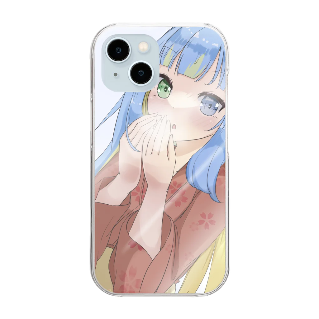 sizukunosoraの着物雫さん 初詣 Clear Smartphone Case