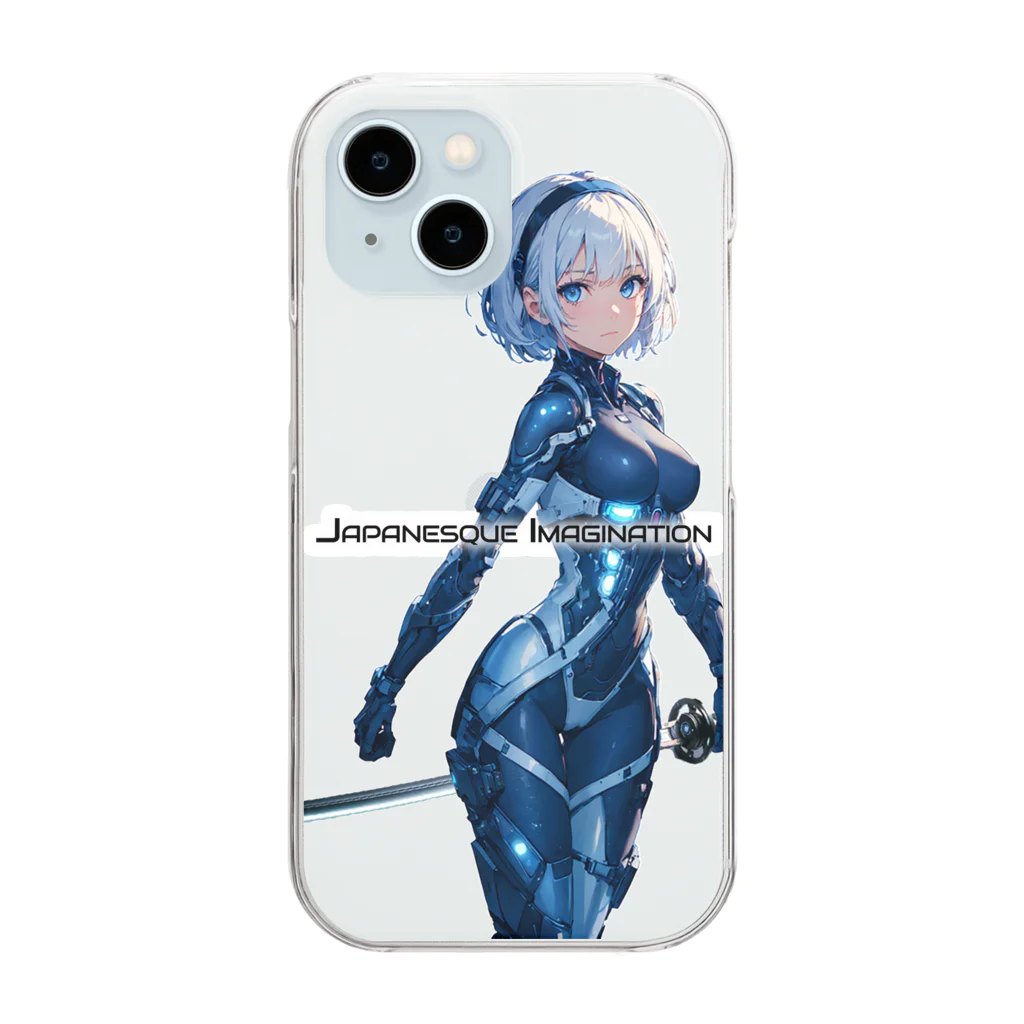 Japanesque_ImaginationのCyborg Ninja : Iris Nova Clear Smartphone Case