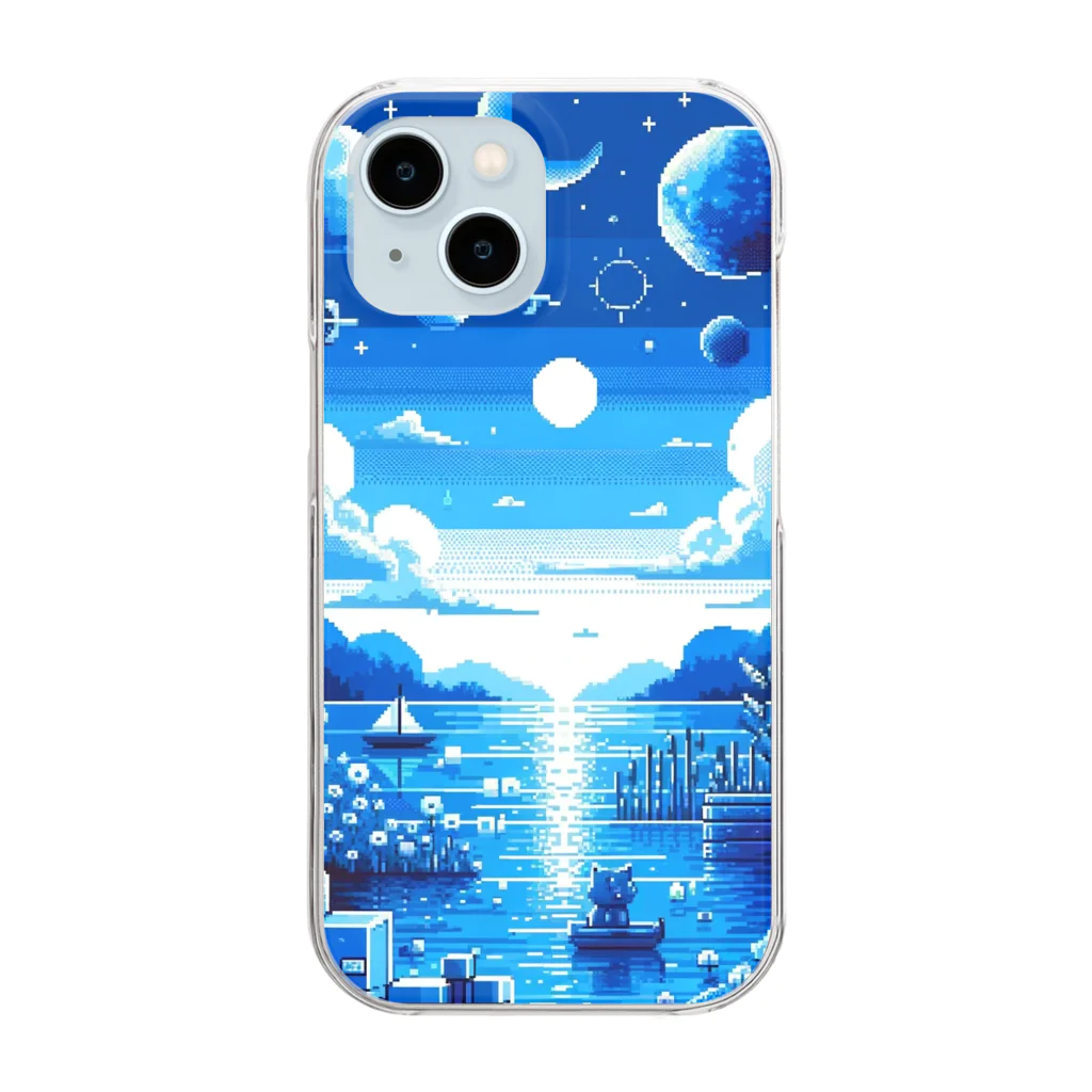 PiXΣLのsilence and blue / type.1 Clear Smartphone Case