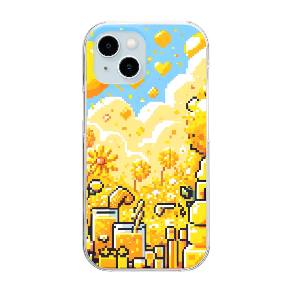 PiXΣLのvibrant yellow / type.1 Clear Smartphone Case