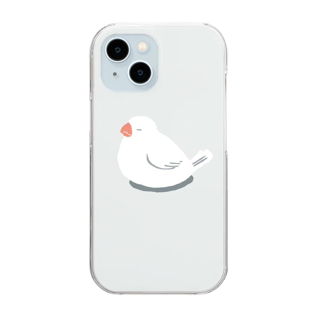 やましなの文鳥 Clear Smartphone Case