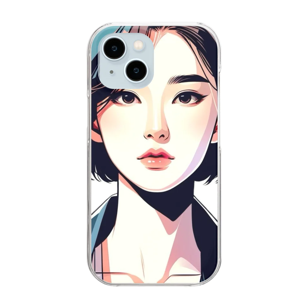 TMJのアジア美人 Clear Smartphone Case