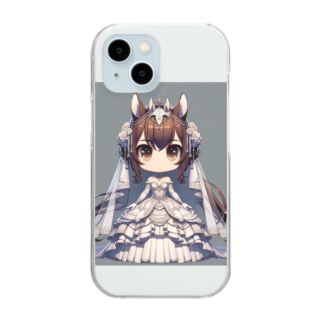 干支シティの午の花嫁 Clear Smartphone Case