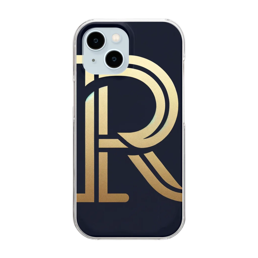 R designのRiend クリアスマホケース