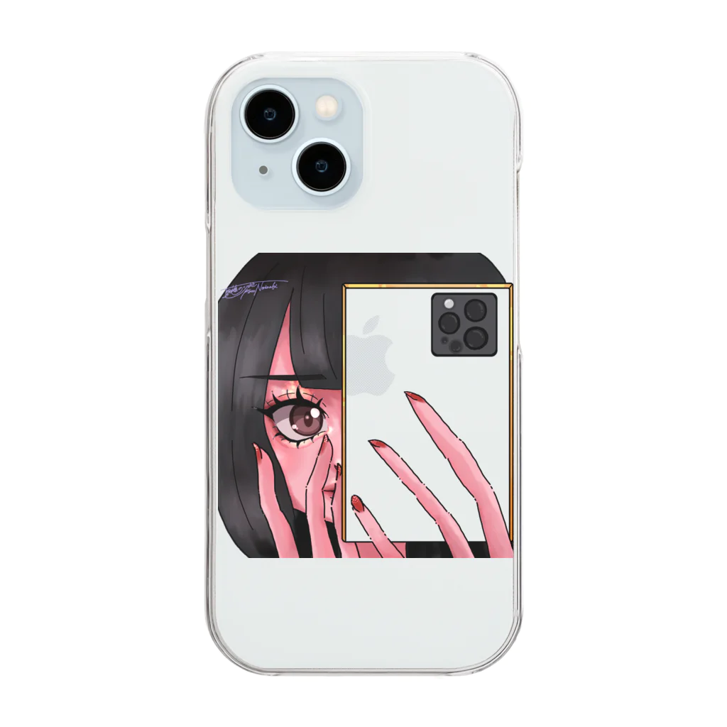 夏藤のりまき🐸Laboのジライちゃんの自撮り🧡 Clear Smartphone Case