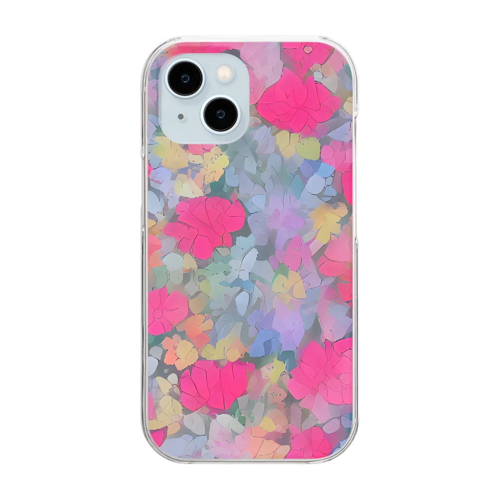 tleflower のFlower Clear Smartphone Case