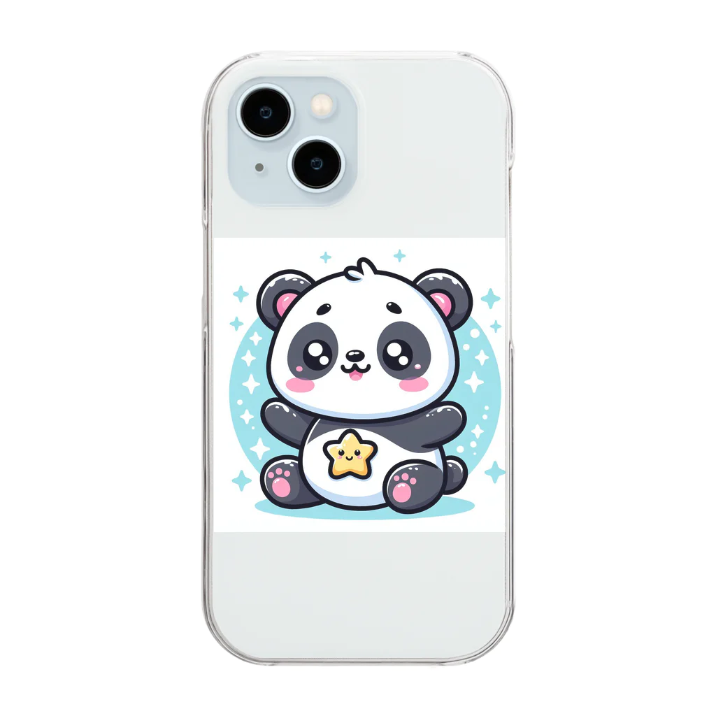 星パンダショップのきらきら星パンダ Clear Smartphone Case