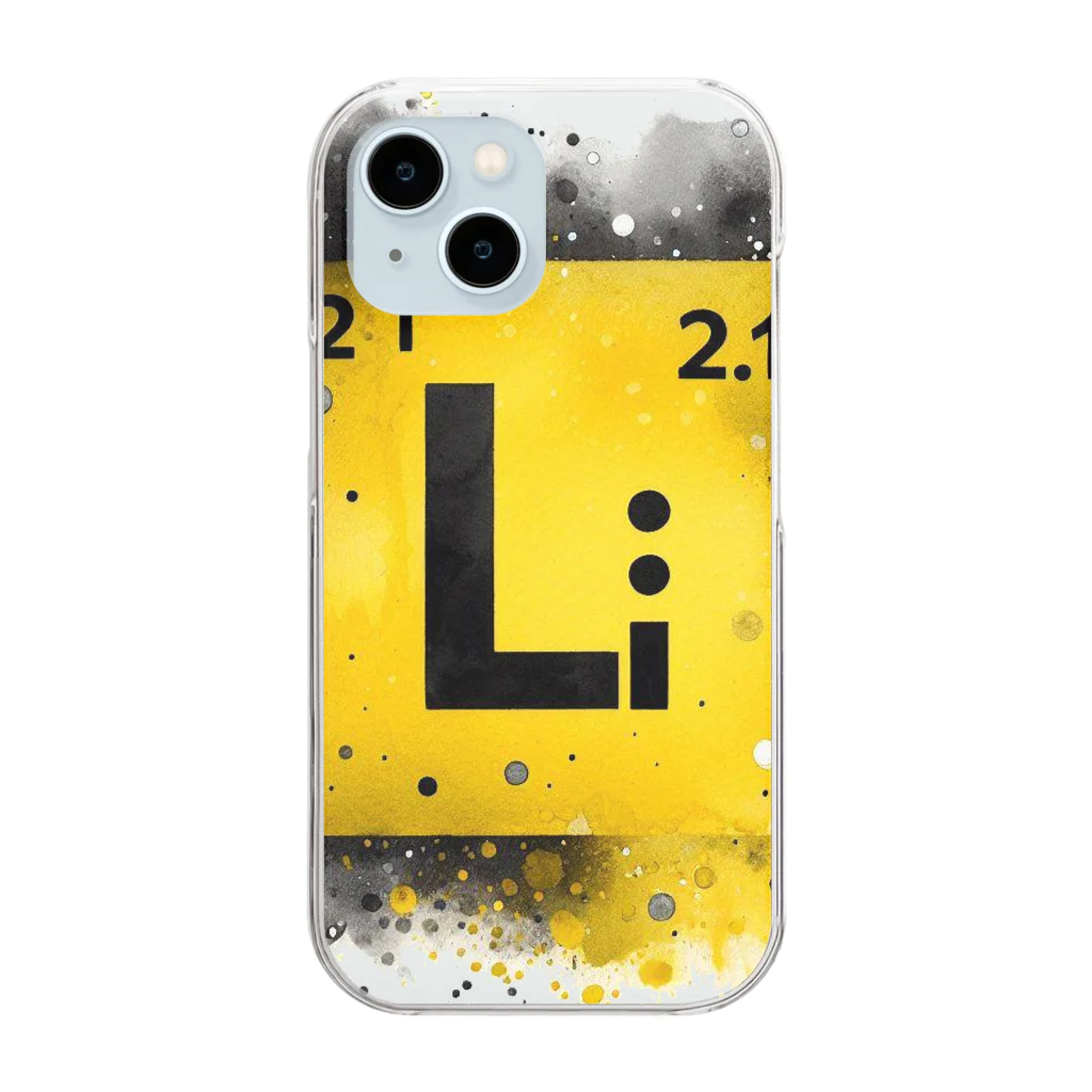 science closet（科学×ファッション）の元素シリーズ　~リチウム Li~ Clear Smartphone Case