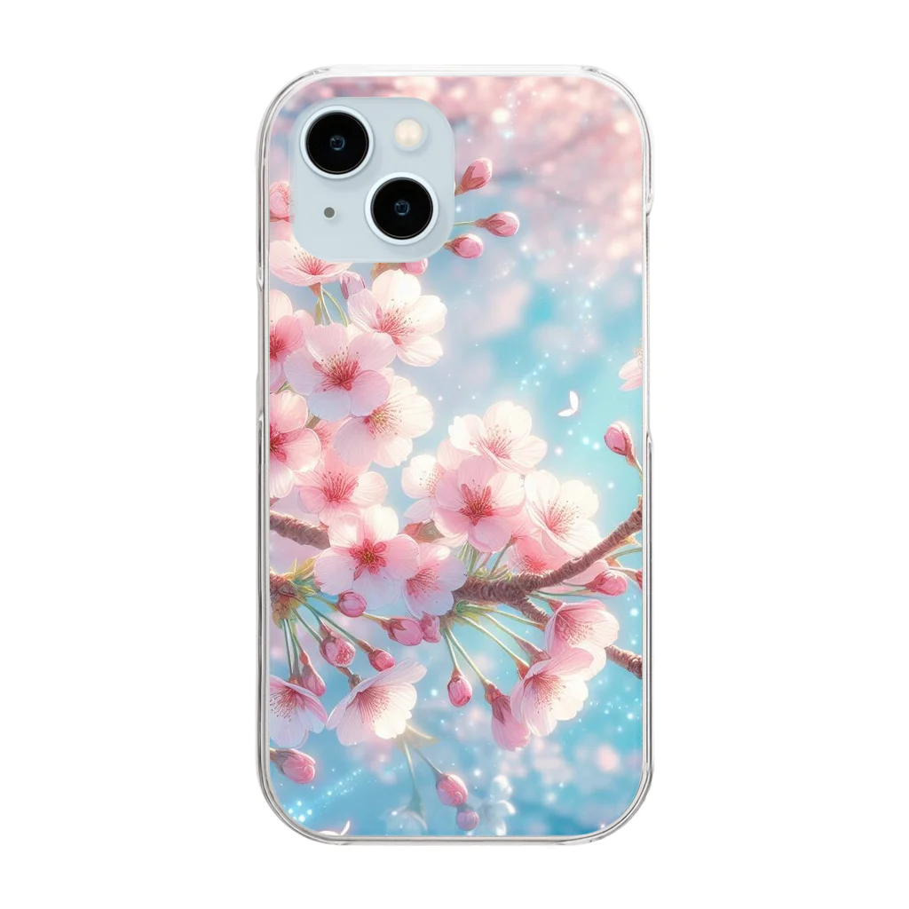 終わらない夢🌈の美しい桜🌸✨ Clear Smartphone Case