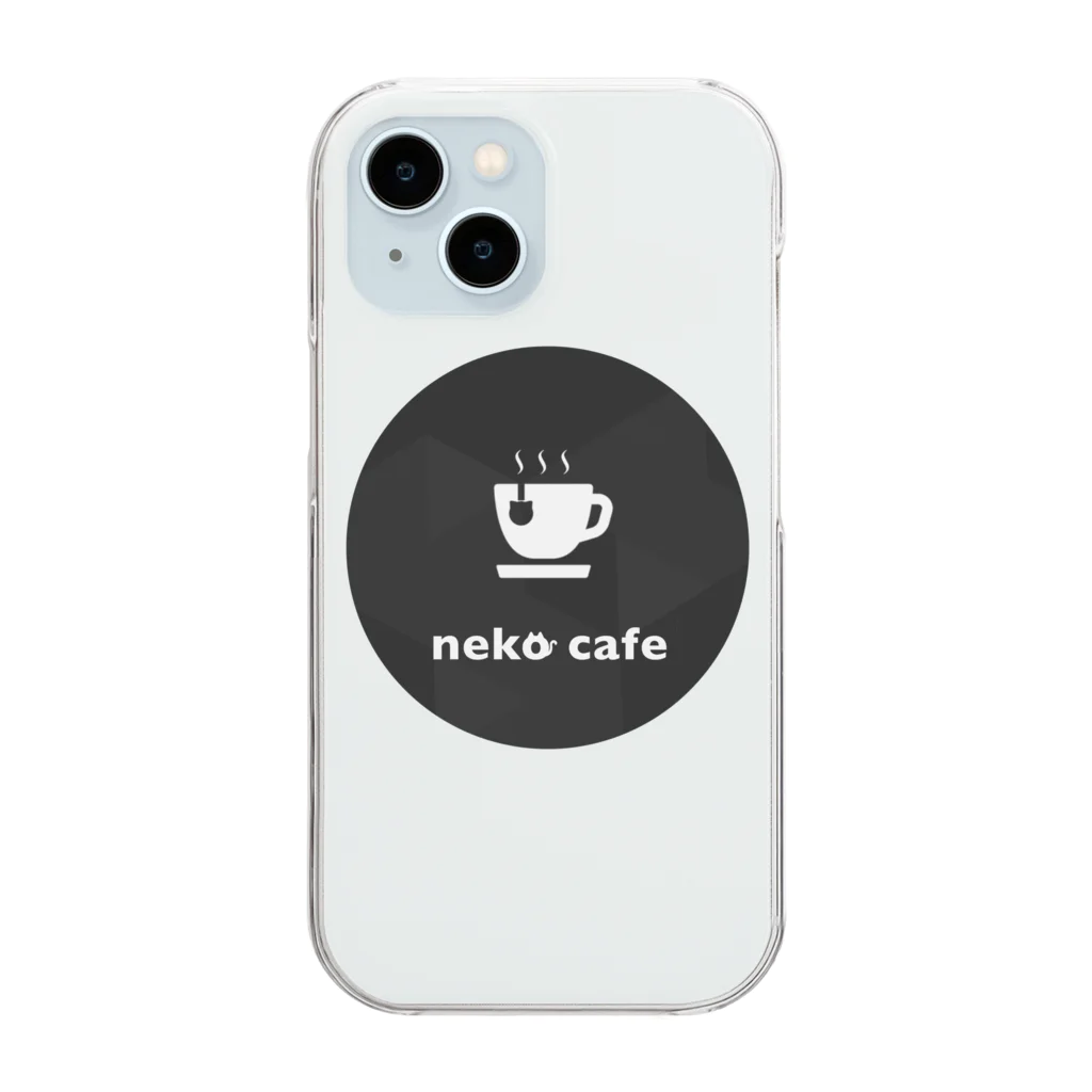 川上牧場のNeko Cafeオリジナルデザイン Clear Smartphone Case