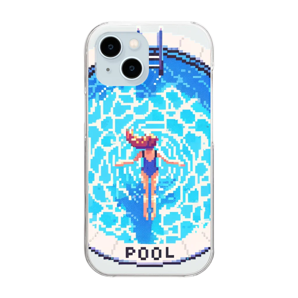 BANETAROのPOOL_02 Clear Smartphone Case