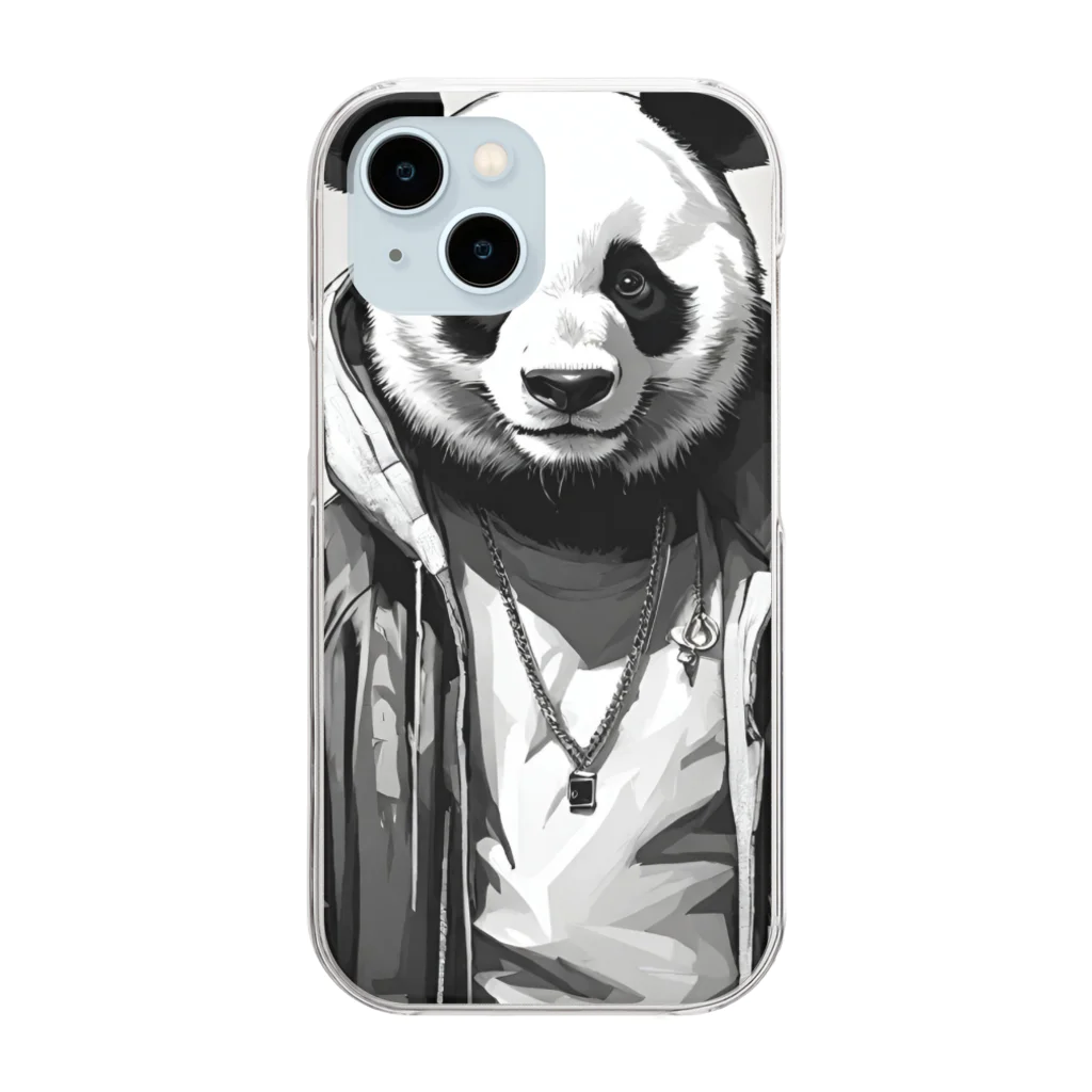 クレイジーパンダのcrazy_panda2 Clear Smartphone Case