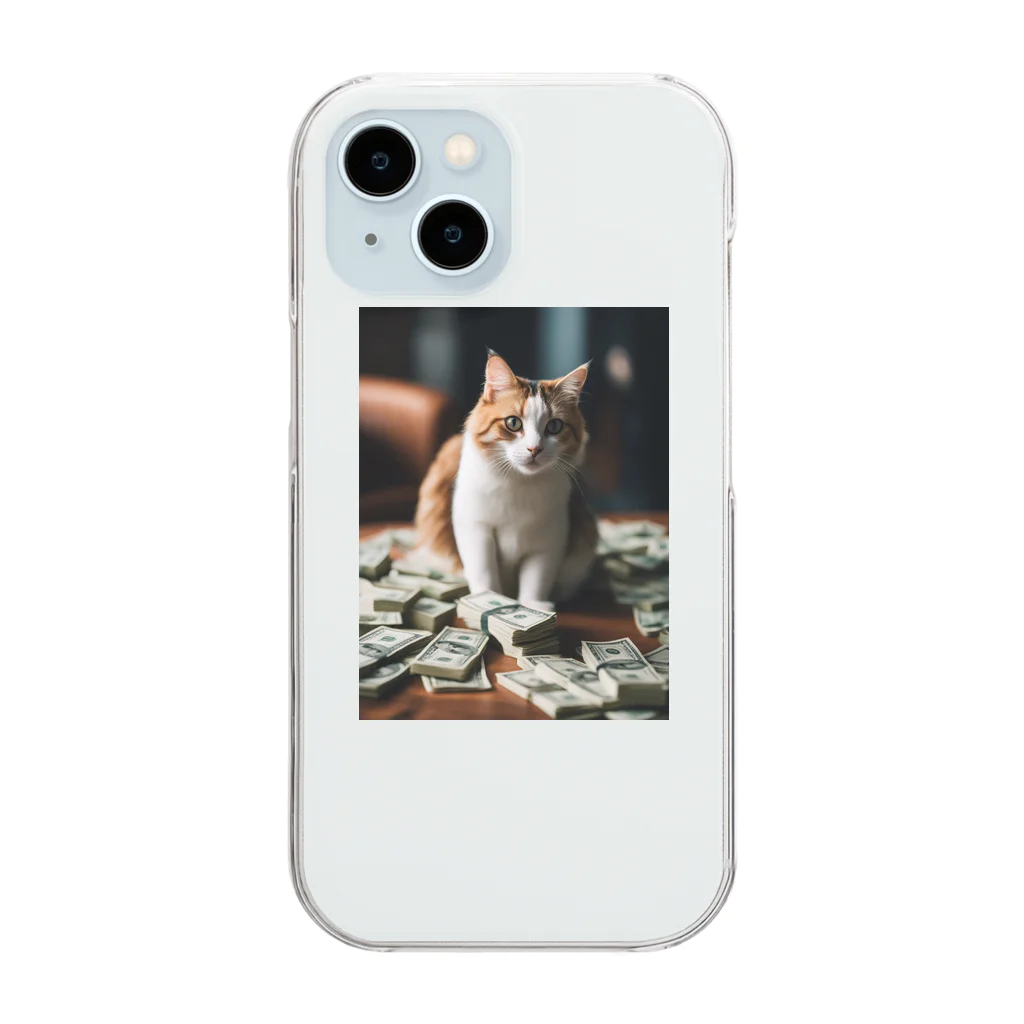 GoldCatの猫金 Clear Smartphone Case