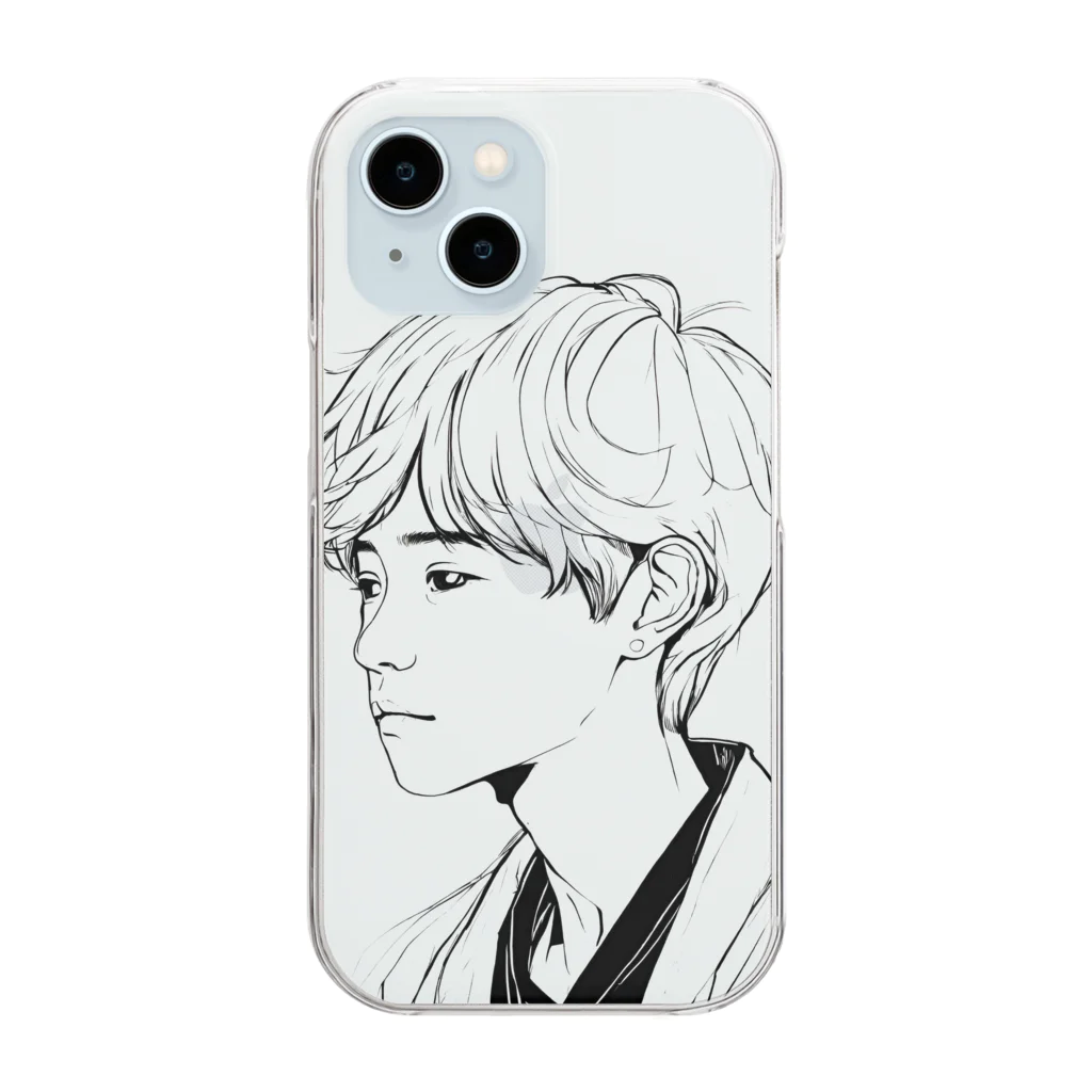 Matsue Hannaのハーフ系イケメン男子 Clear Smartphone Case