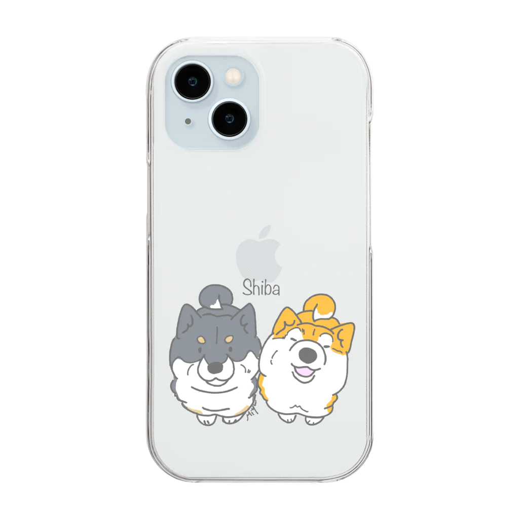 しぇるーののむっちり柴犬くん Clear Smartphone Case