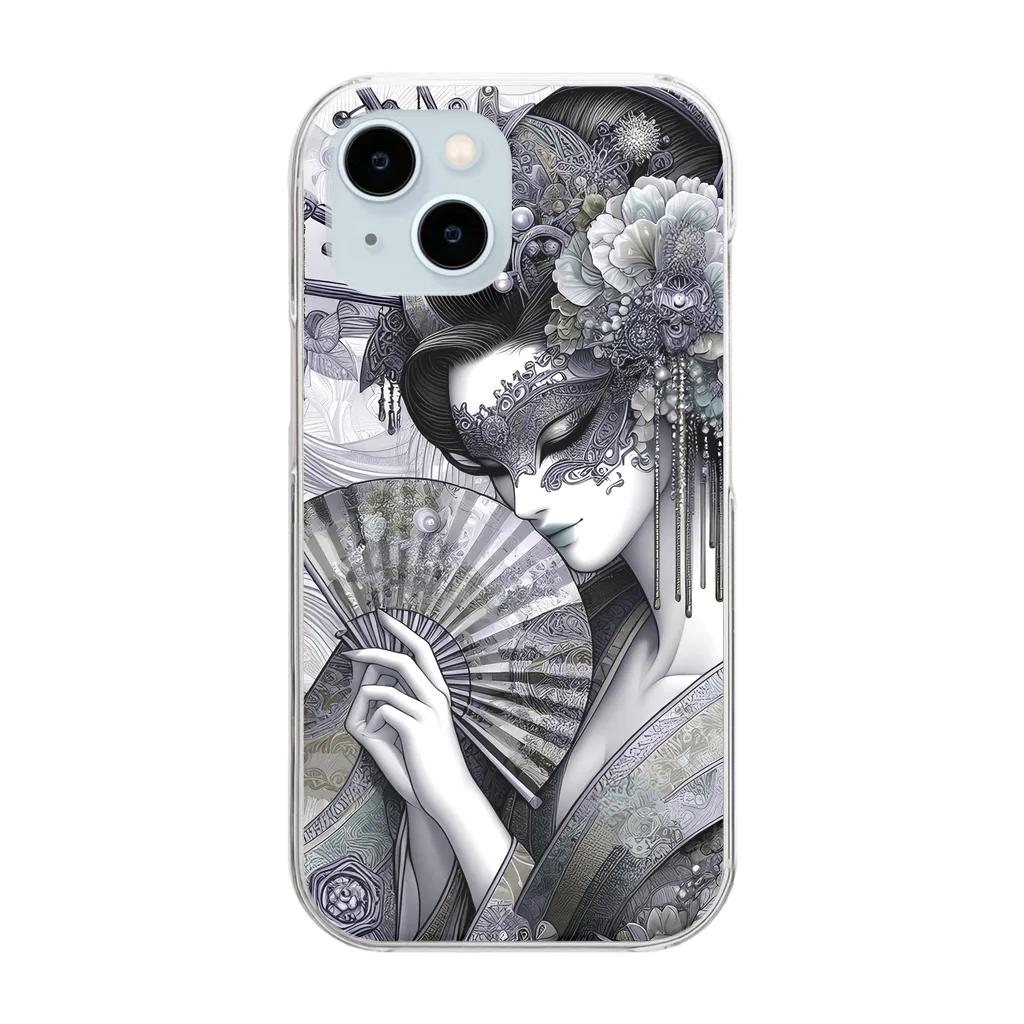 Moichi Designs Shop-2023の仮面舞踏会 Clear Smartphone Case