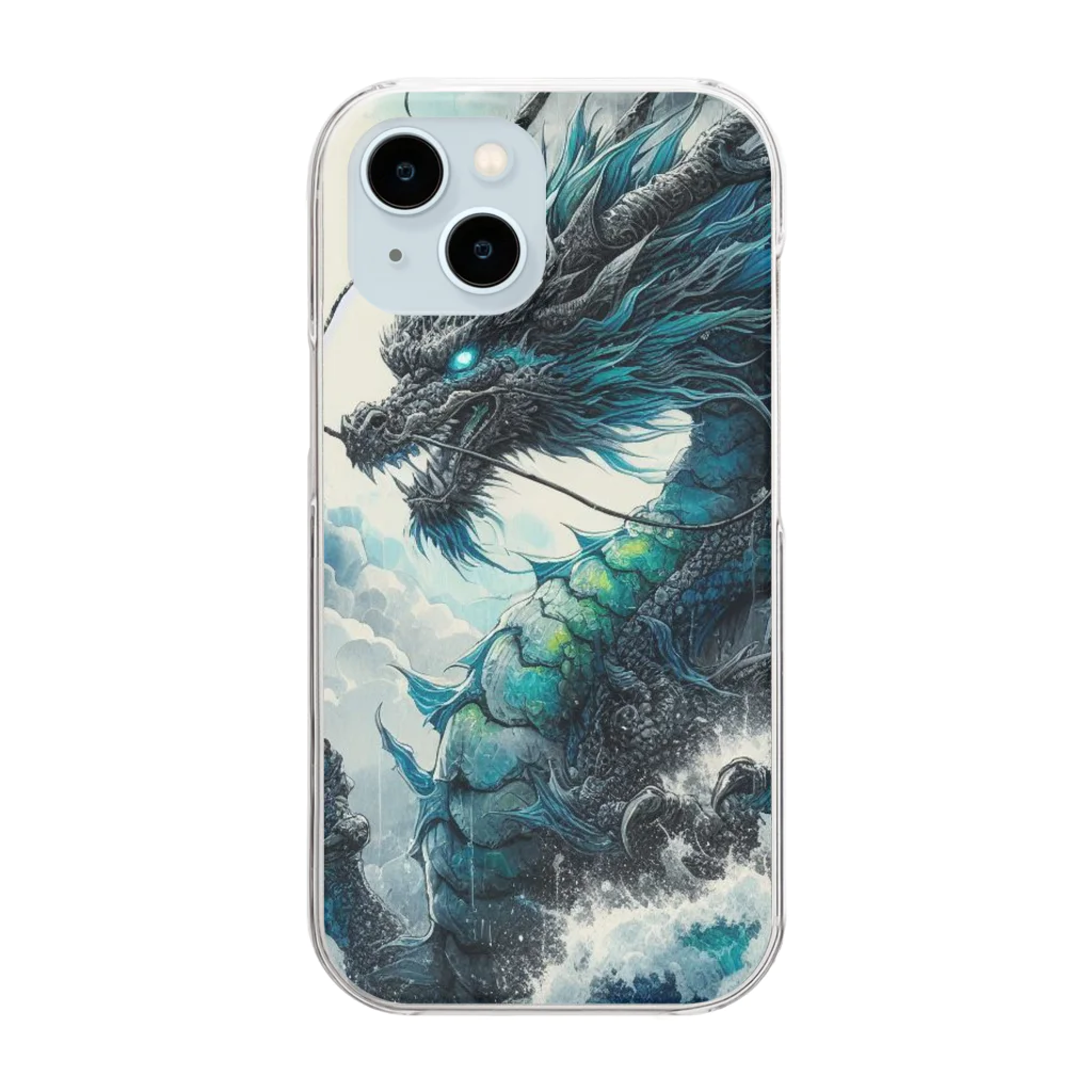 gariz0のCool dragon Clear Smartphone Case