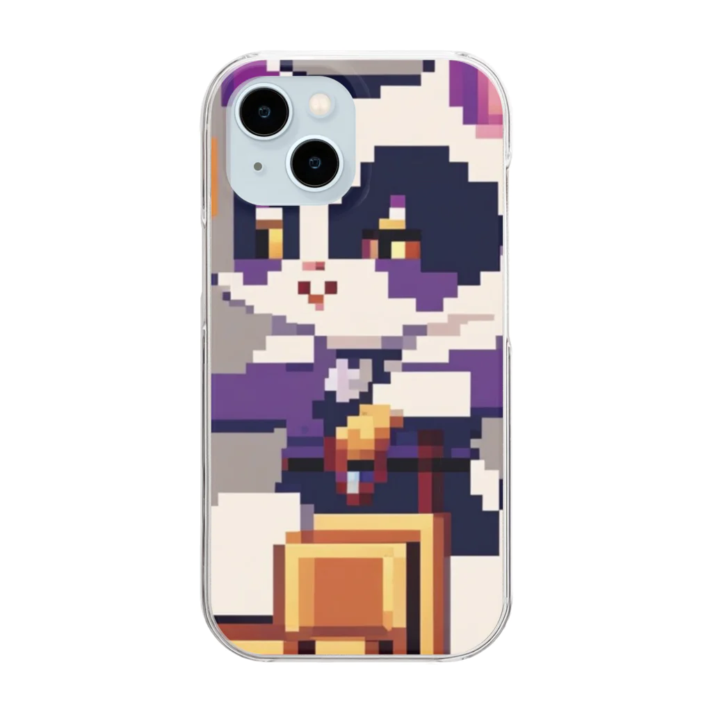 yuto5476のマジックをする猫 Clear Smartphone Case