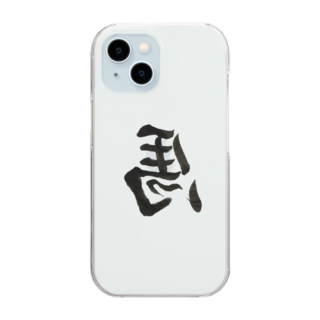 akarin-artの勝利を運ぶ左馬 Clear Smartphone Case