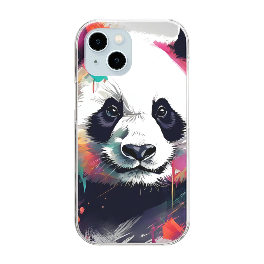 クレイジーパンダのcrazy_panda5 Clear Smartphone Case