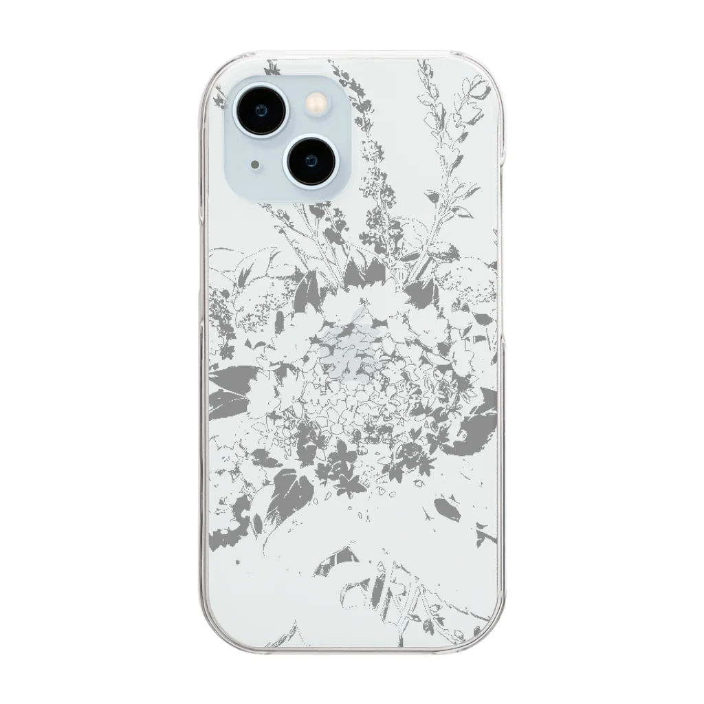 uinoe（ウイノエ）の憂いのスポットカラー Clear Smartphone Case