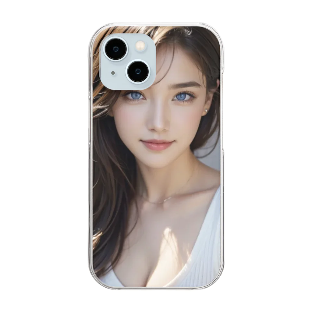 haruhaya0829のAI美女 LISA(リサ) Clear Smartphone Case