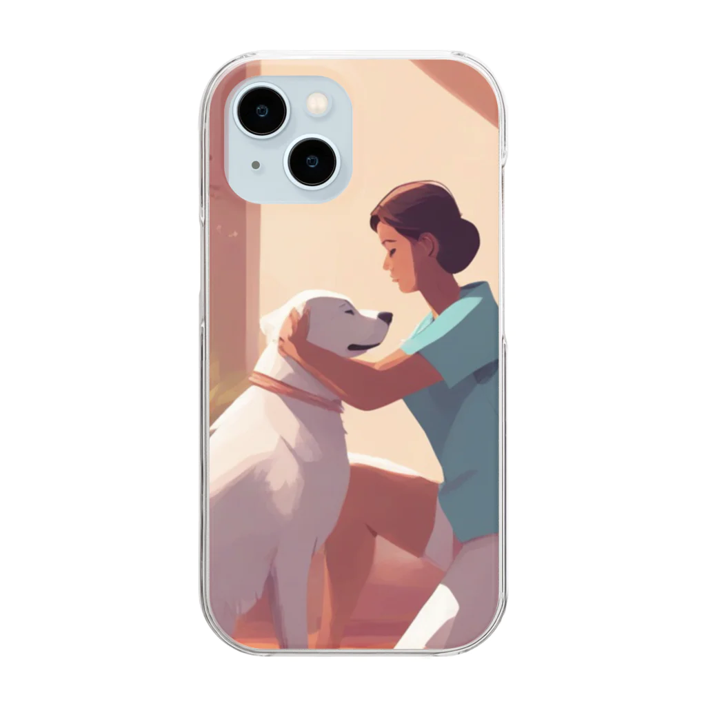 Mako Goodsの愛されるドギー Clear Smartphone Case