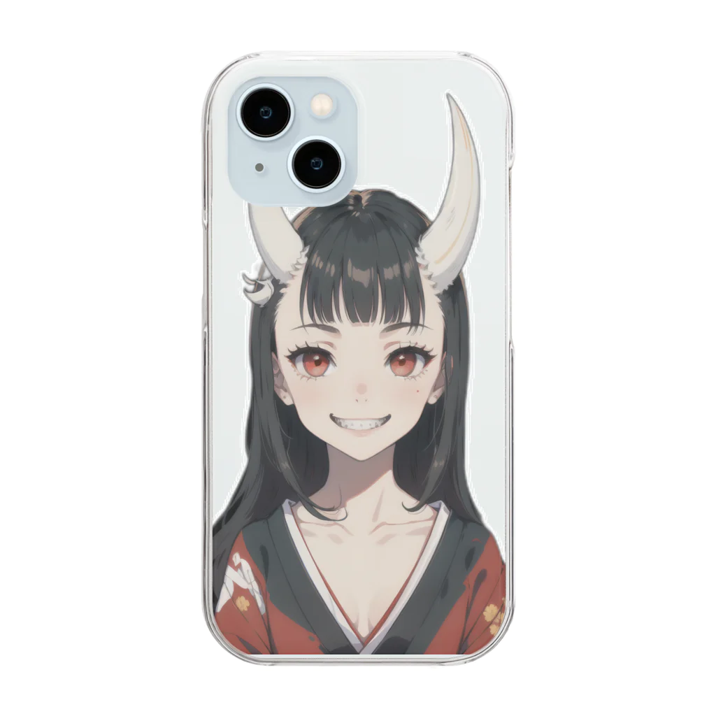 akakasakaの鬼娘 Clear Smartphone Case