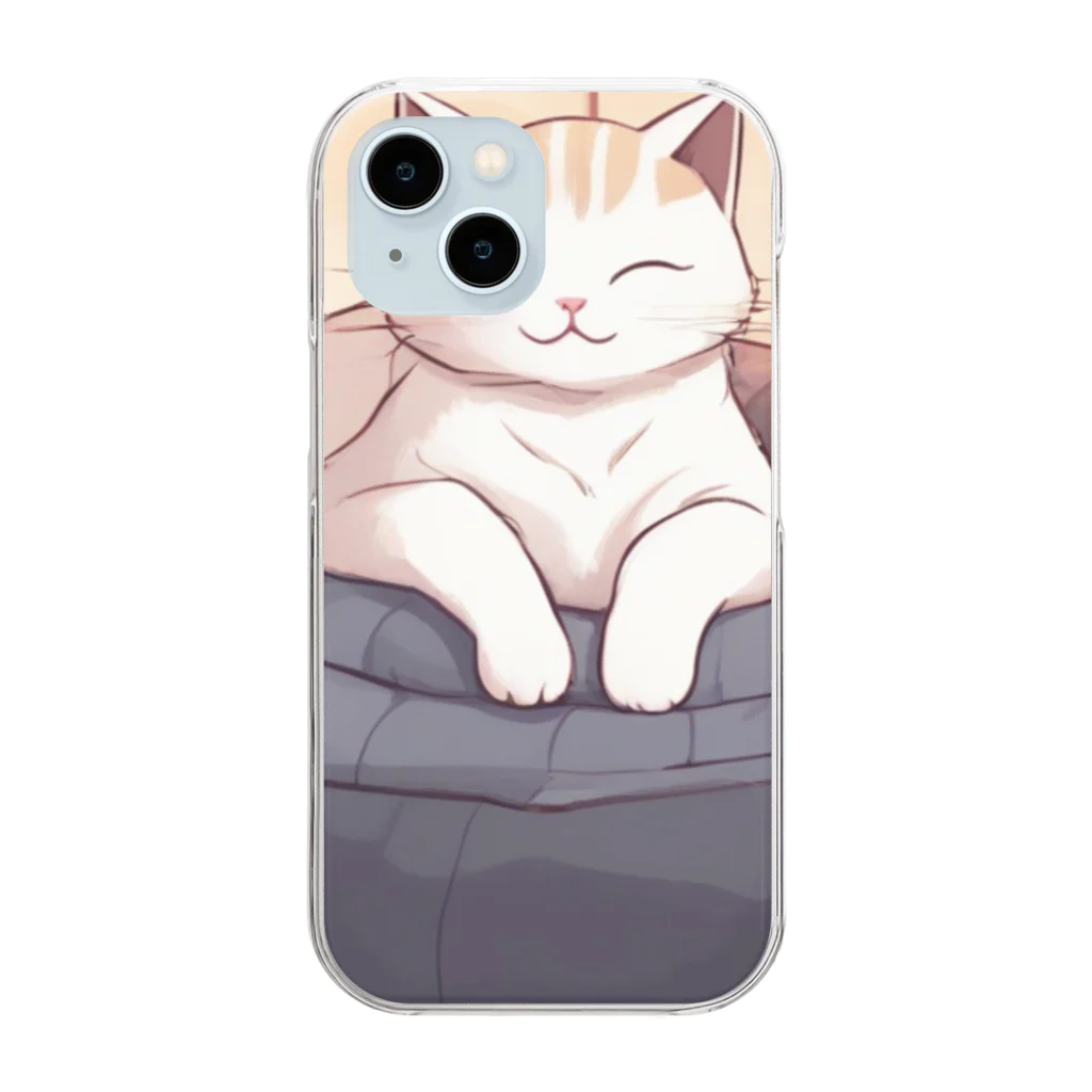 runa1234のこたつ猫 Clear Smartphone Case
