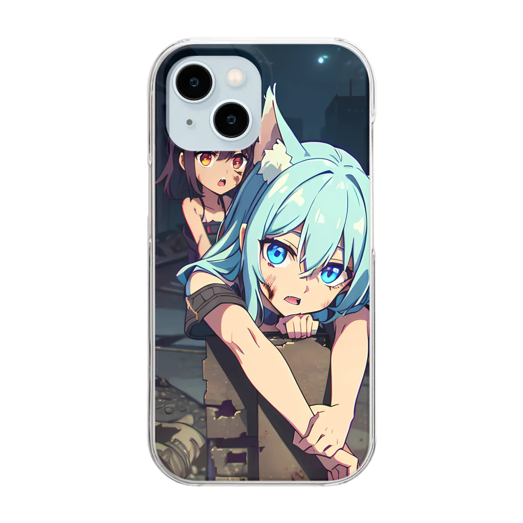 ほっこりアニメマートのゾンビィ～8 Clear Smartphone Case