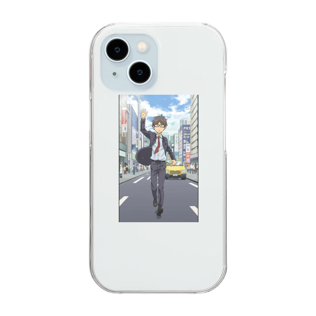 なお（ｻﾗﾘｰﾏﾝ）＠AI使って情報発信中の道の真ん中＠サラリーマン Clear Smartphone Case