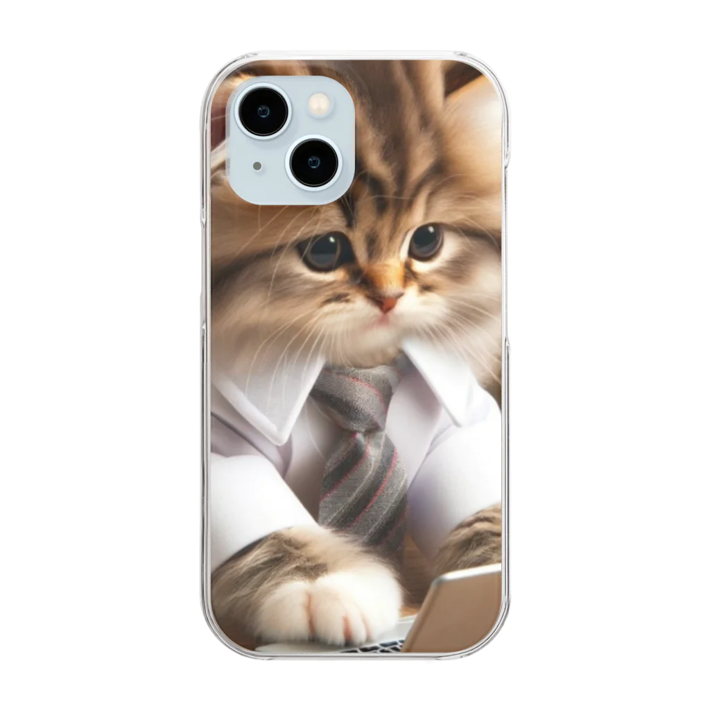 LISPの可愛い猫ちゃん07 Clear Smartphone Case