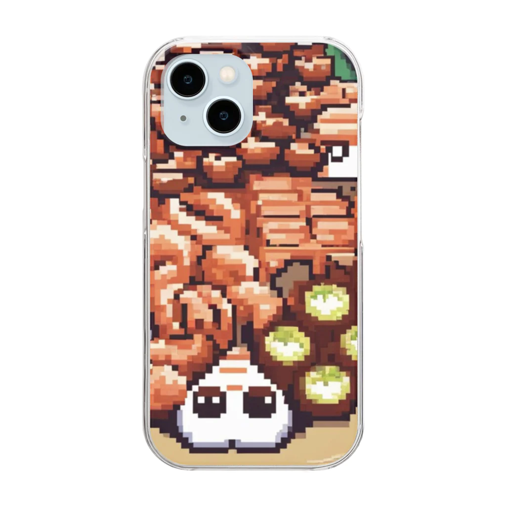 kawaiidoubututatiのたこパーティー Clear Smartphone Case