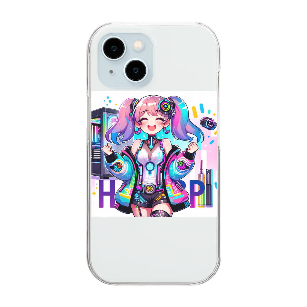 iSysのゲーミング少女ピーシースリー Clear Smartphone Case