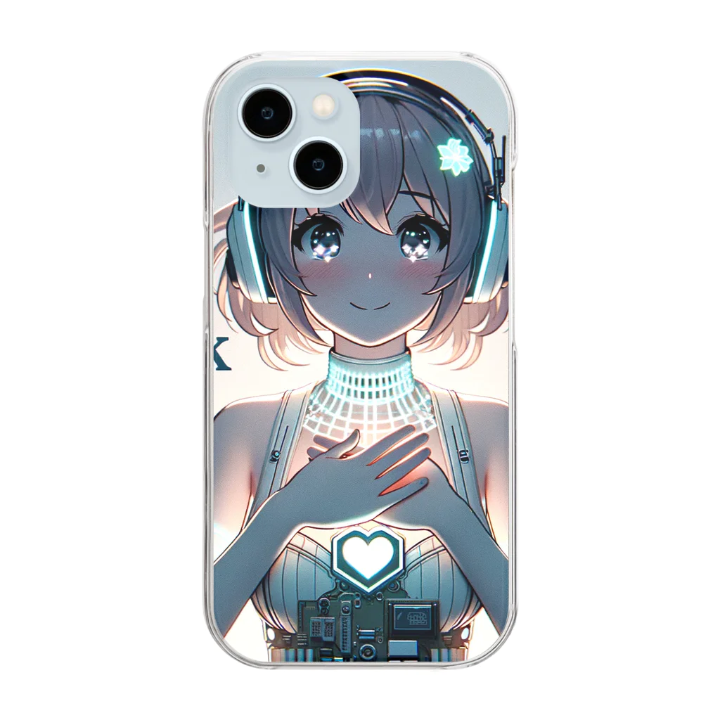 iSysのゲーミング少女ピーシーフォー Clear Smartphone Case