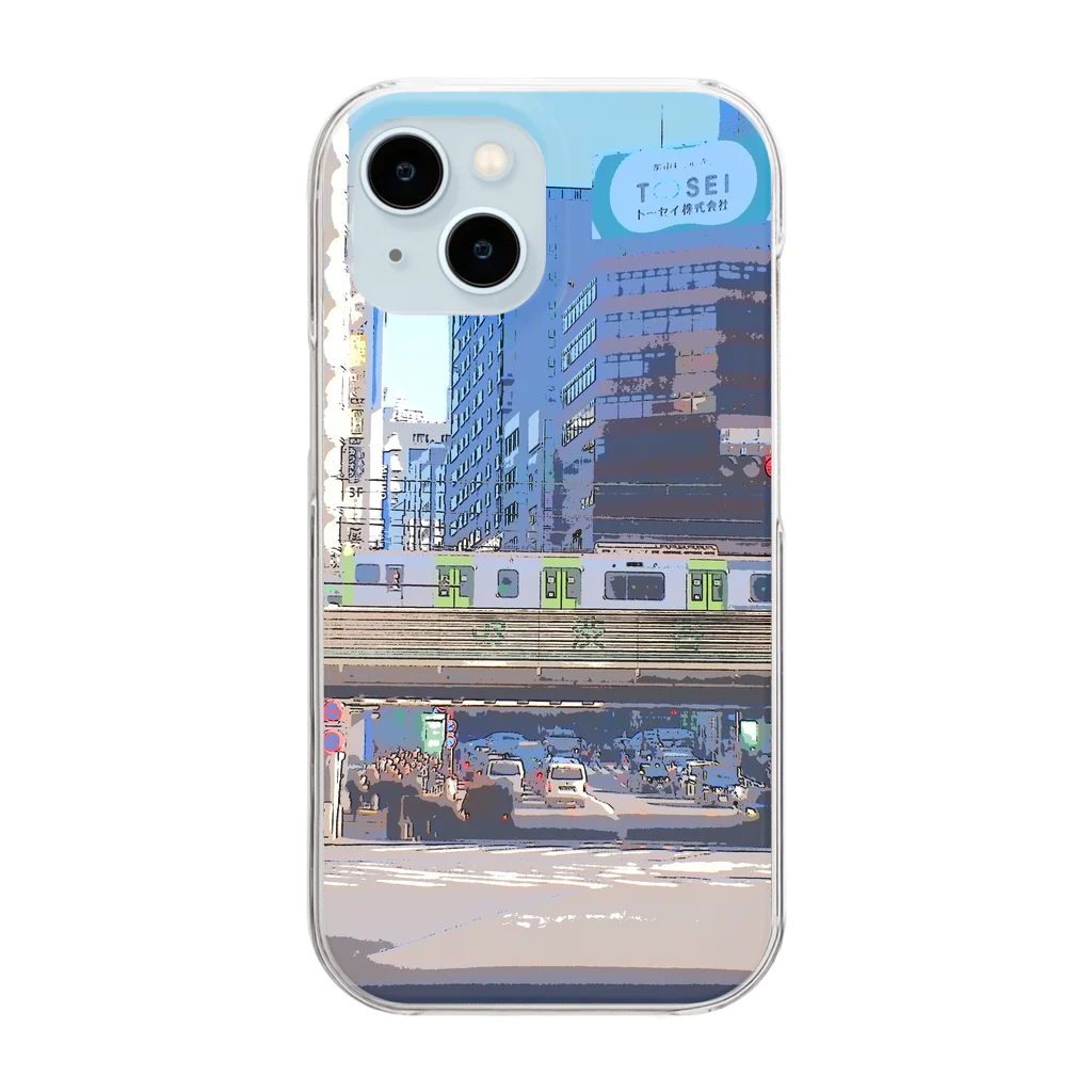 オールドレンズジャパンの中の人の渋谷駅ハチ公口前のスクランブル交差点の日常 Clear Smartphone Case