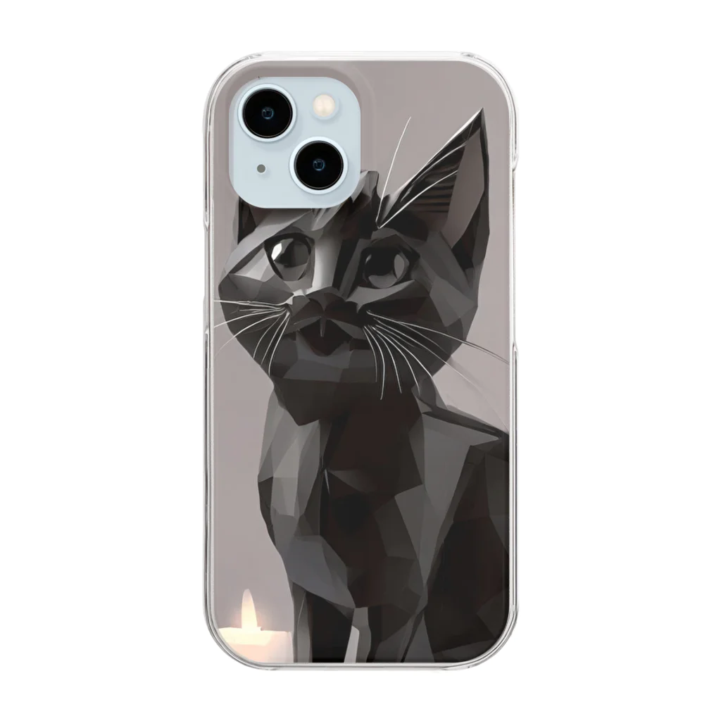 minatooの神秘的な猫シリーズ Clear Smartphone Case