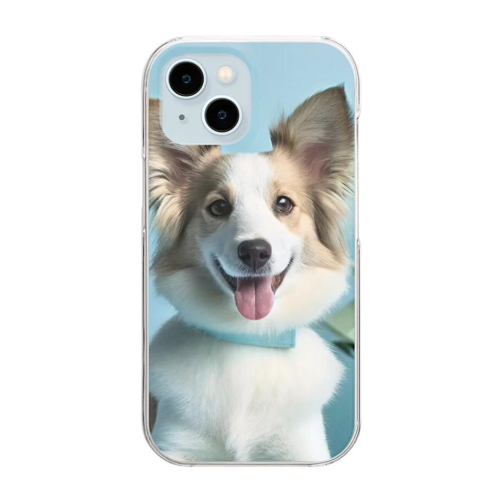 minatooのかわいくて元気な犬シリーズ Clear Smartphone Case