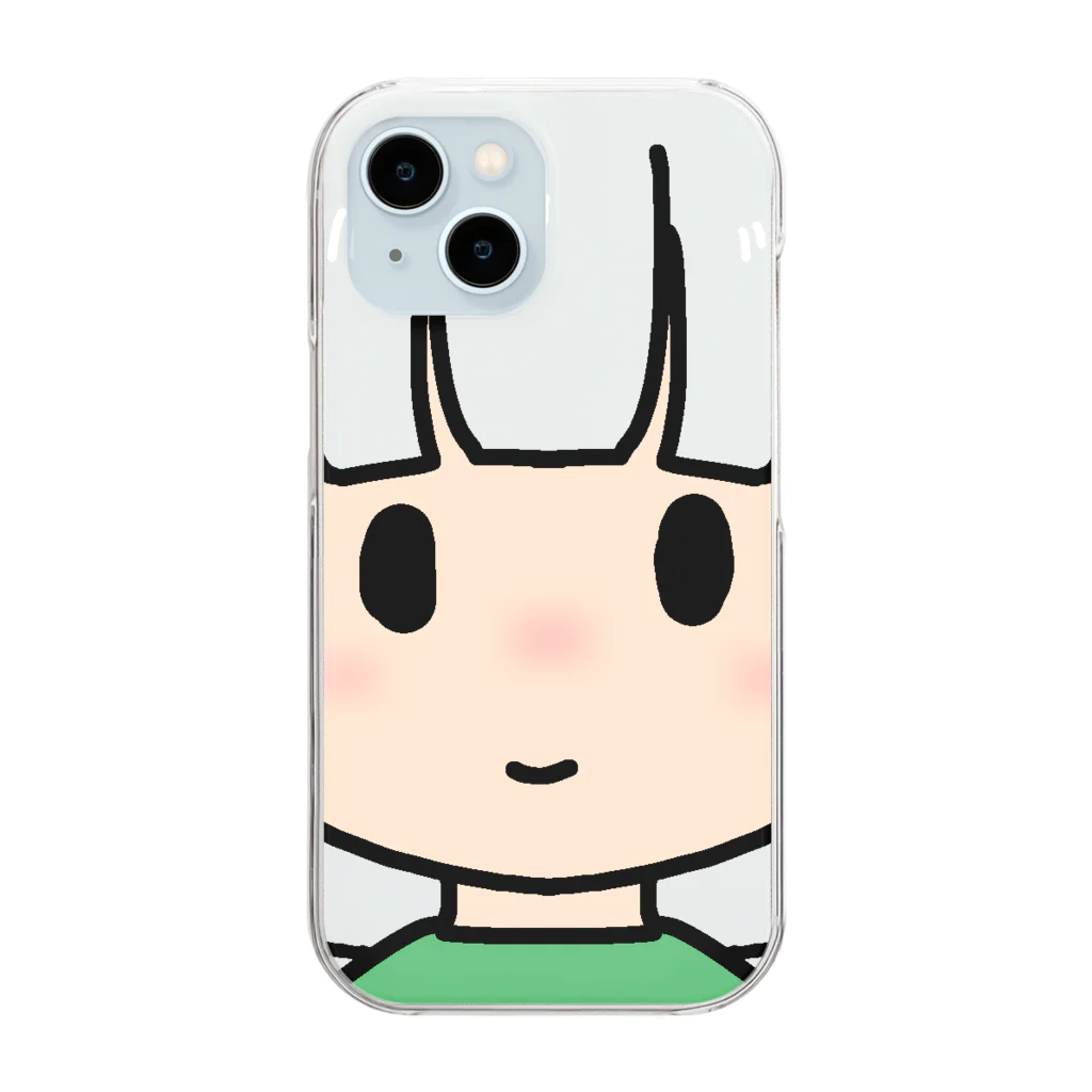 まめ大福の髪色自在な女の子（ボブ） Clear Smartphone Case