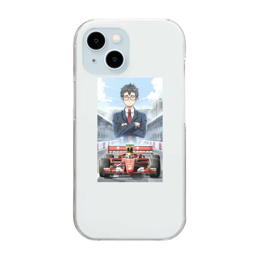 なお（ｻﾗﾘｰﾏﾝ）＠AI使って情報発信中のレーシングカーの夢＠サラリーマン Clear Smartphone Case