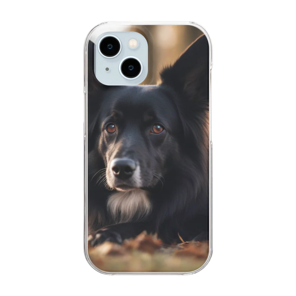 犬太郎の第一弾　『シャドウ』 Clear Smartphone Case