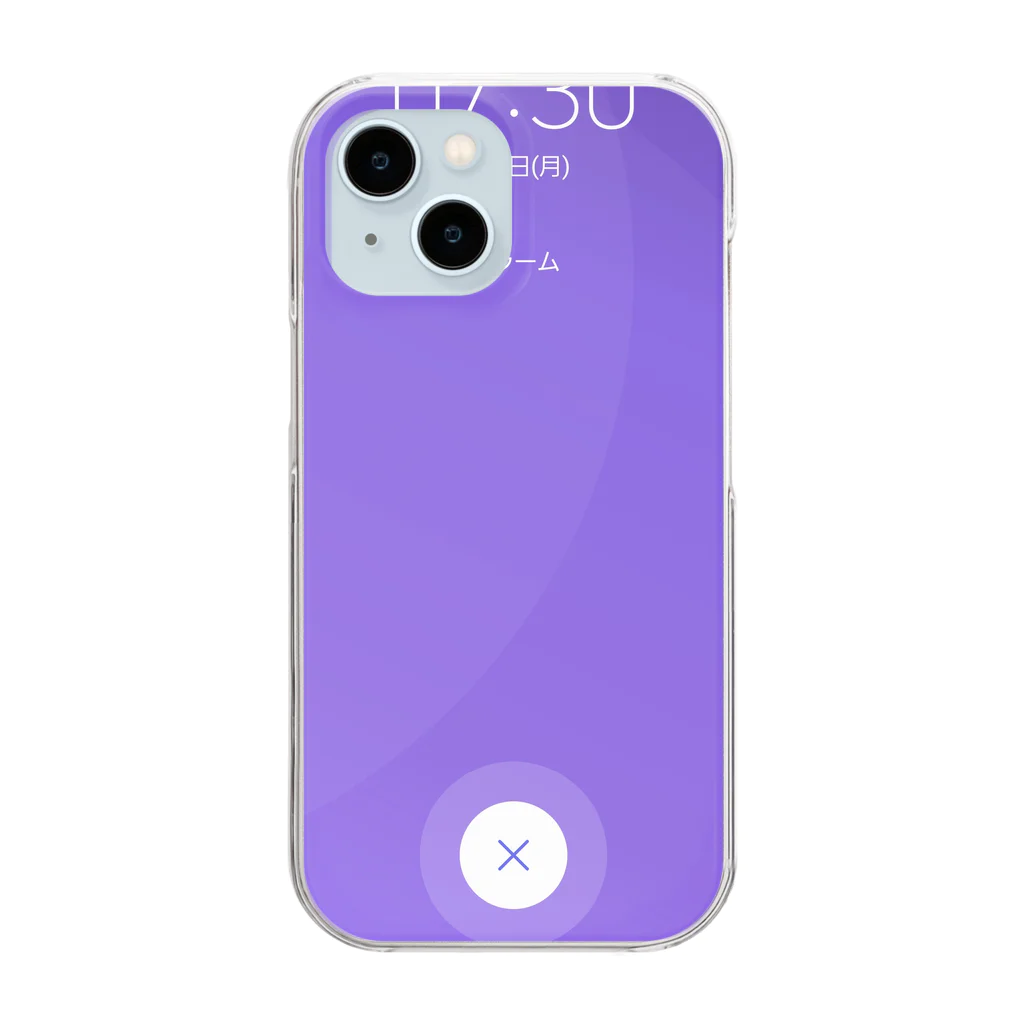 golgol-farのスヌーズ画面 Clear Smartphone Case