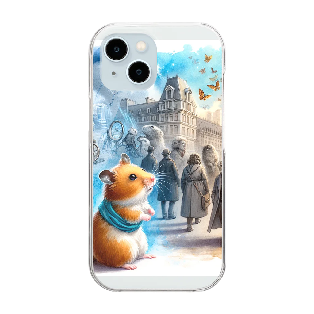 えほんのふんわりぺーじのフクの時間旅行 Clear Smartphone Case