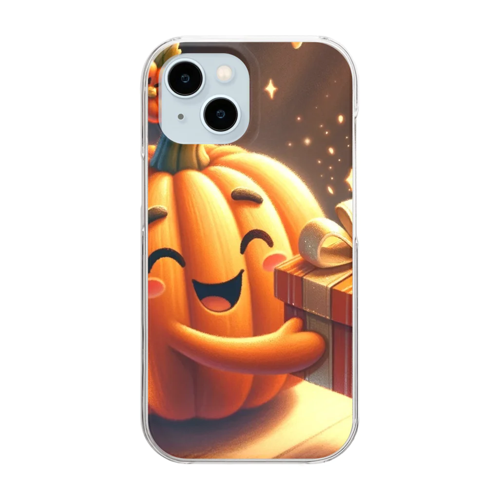 Pumpkingのパンプキンダンプキン Clear Smartphone Case