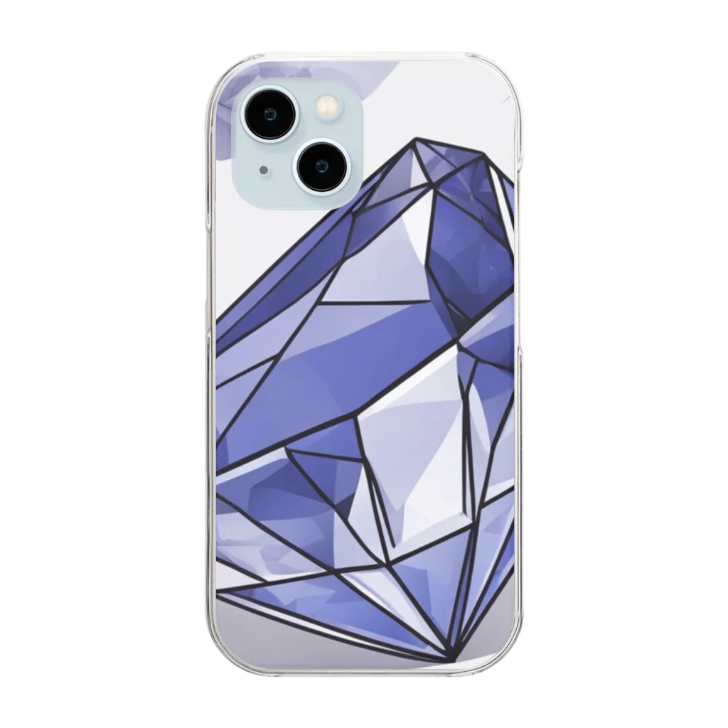 jewel_beのタンザナイト Clear Smartphone Case